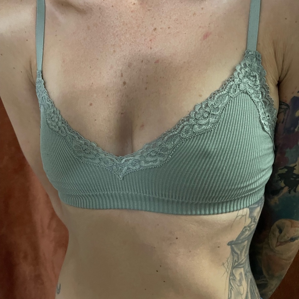Green H&M bralette